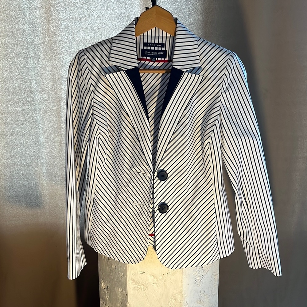 Jones New York Signature Petite Women’s Cotton Blazer